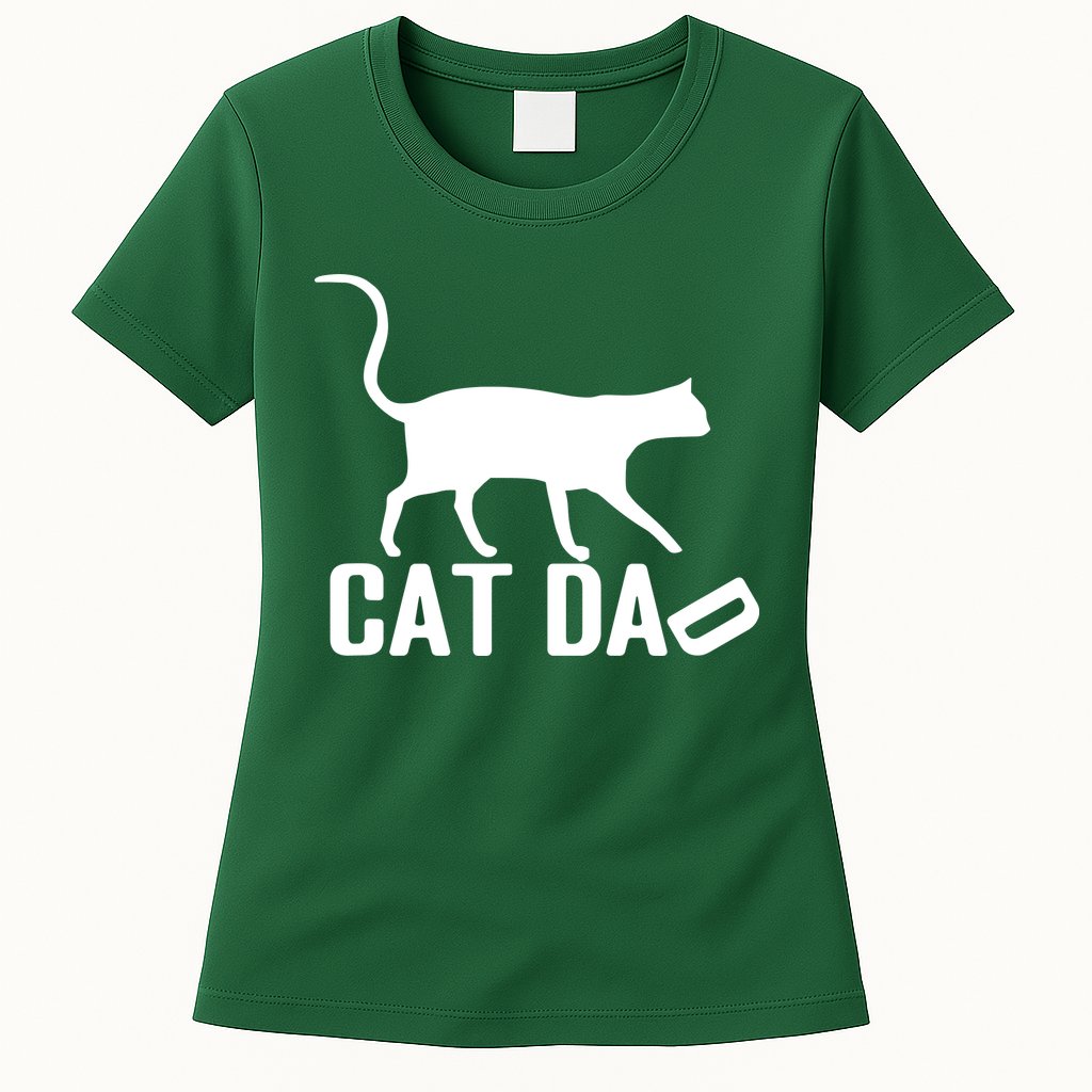 Cat Dad Womens T-Shirt