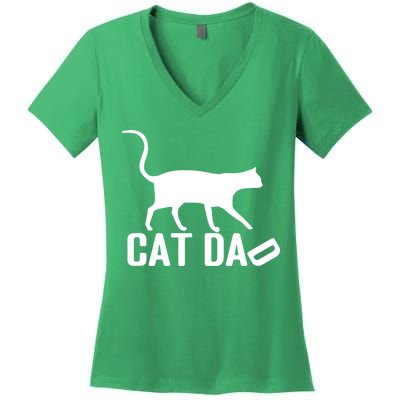 Cat Dad Women's V-Neck T-Shirt