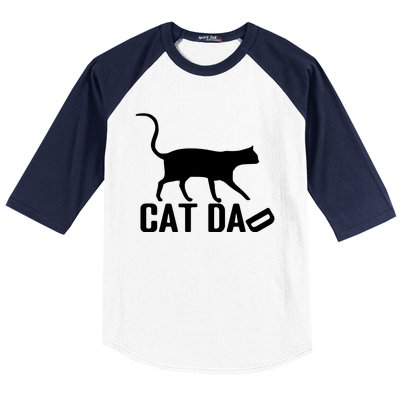 Cat Dad Baseball Sleeve Shirt