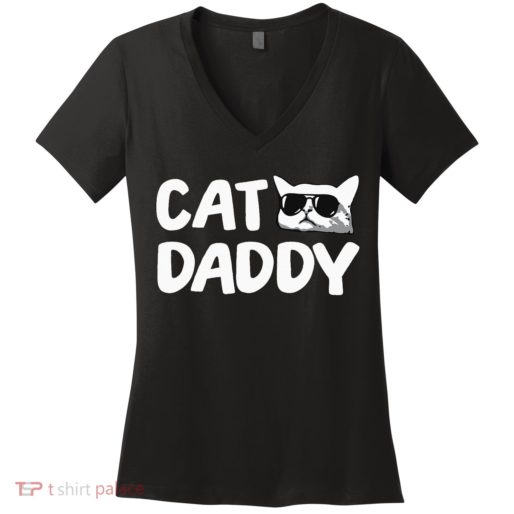 Cat Daddy Women's V-Neck T-Shirt