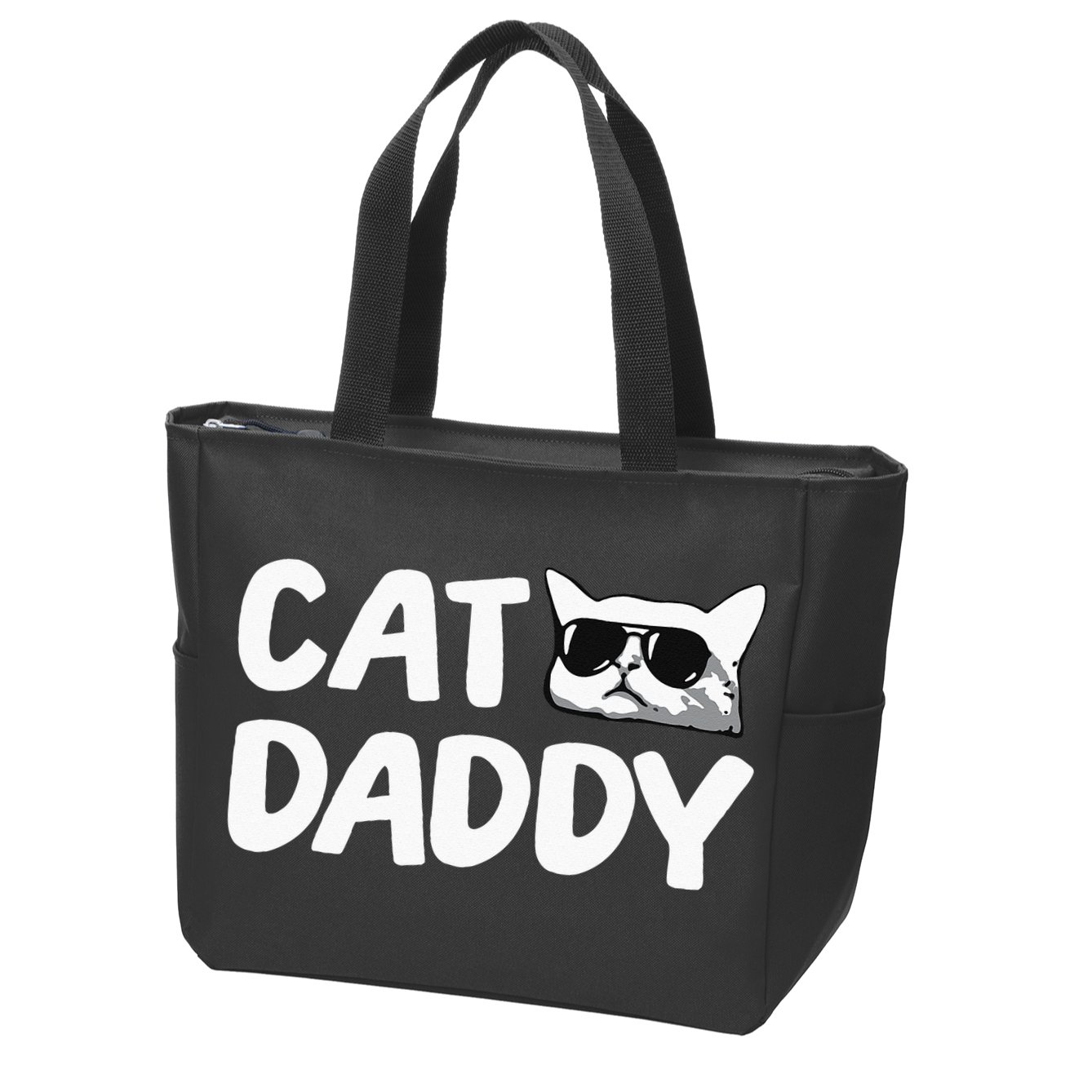 Cat Daddy Zip Tote Bag
