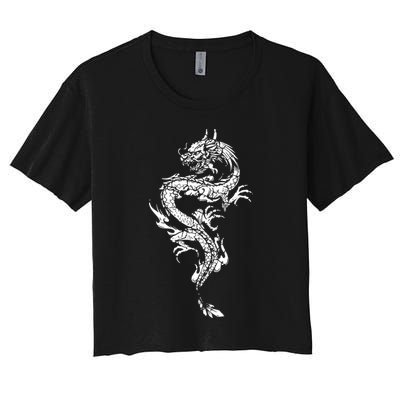 Chinese Dragon Chinese And Dragon Lover Women's Crop Top Tee