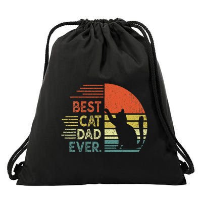 Cat Dad Cat Daddy Best Cat Dad Ever Drawstring Bag