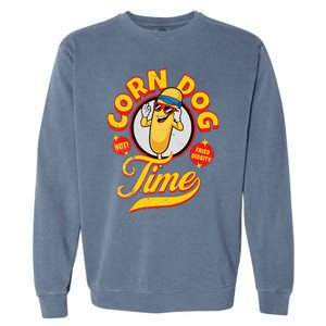 Corn Dog Carnival Food Fried Corndog Lover Garment-Dyed Sweatshirt