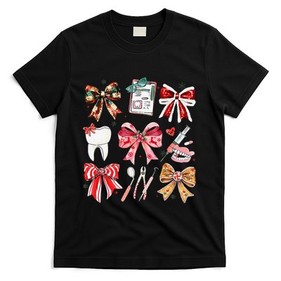 Coquette Dental Christmas Dental Hygienist Stay Merry Bright T-Shirt