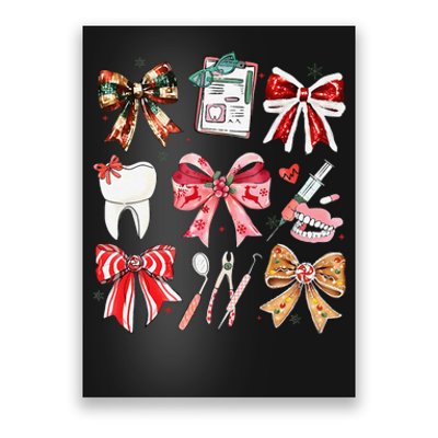 Coquette Dental Christmas Dental Hygienist Stay Merry Bright Poster