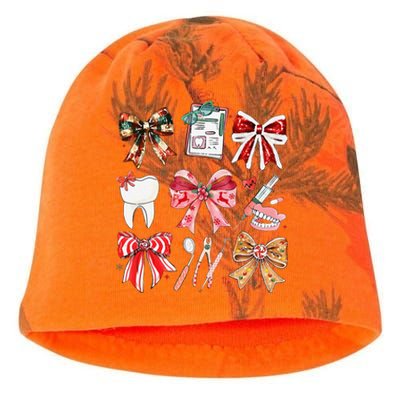 Coquette Dental Christmas Dental Hygienist Stay Merry Bright Kati - Camo Knit Beanie