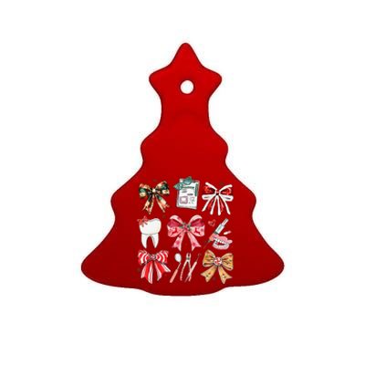 Coquette Dental Christmas Dental Hygienist Stay Merry Bright Ceramic Tree Ornament