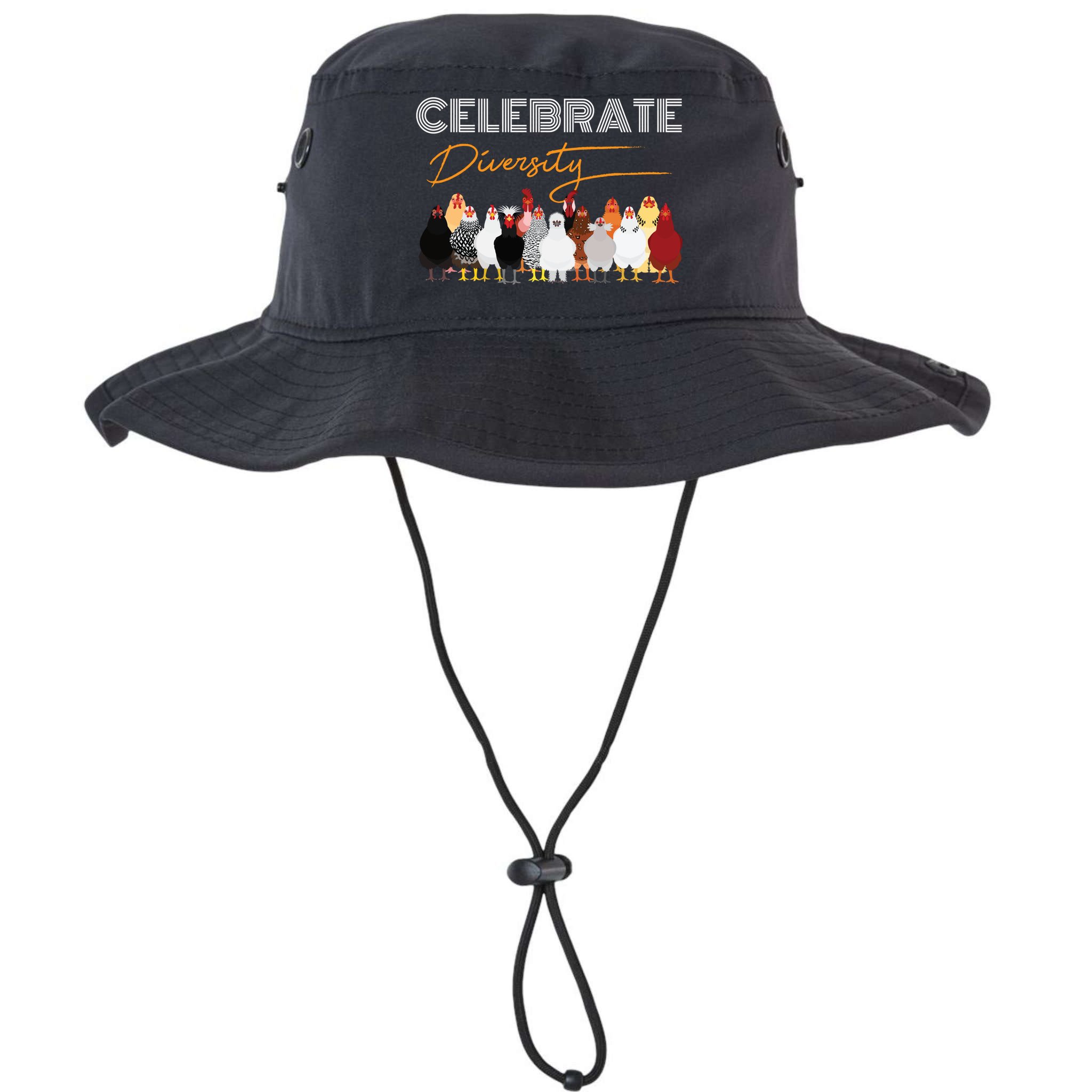 Celebrate Diversity Chickens Funny Graphic Tee Chicken Cute Gift Bucket Hat