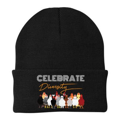 Celebrate Diversity Chickens Funny Graphic Tee Chicken Cute Gift Beanie