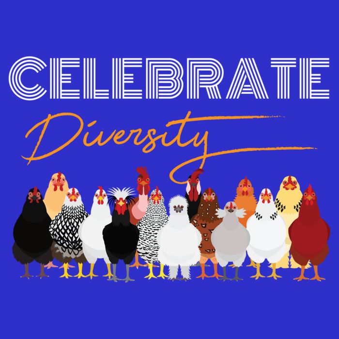 Celebrate Diversity Chickens Funny Graphic Tee Chicken Cute Gift Apron