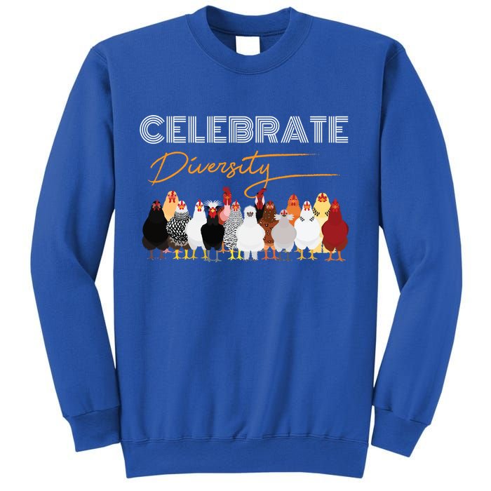 Celebrate Diversity Chickens Funny Graphic Tee Chicken Cute Gift Sweatshirt