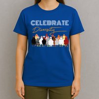 Celebrate Diversity Chickens Funny Graphic Tee Chicken Cute Gift T-Shirt