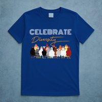 Celebrate Diversity Chickens Funny Graphic Tee Chicken Cute Gift T-Shirt