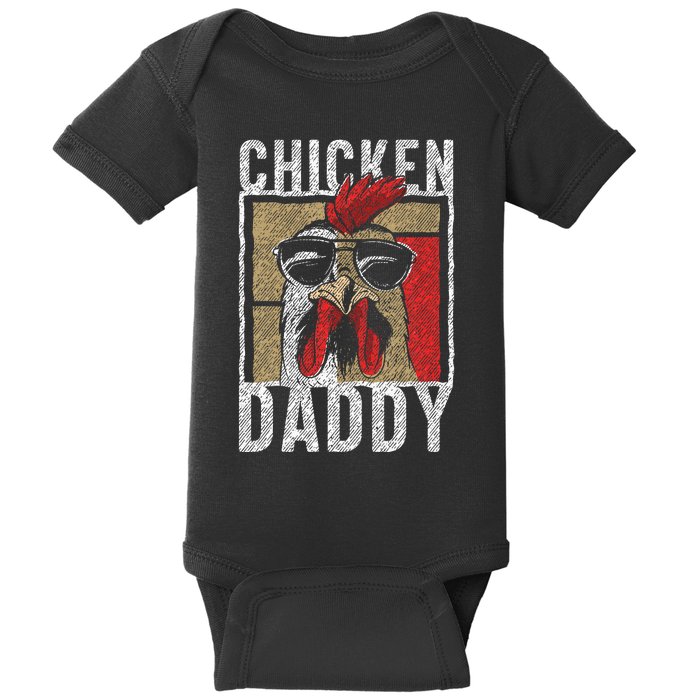 Chicken Daddy Chicken Farmer Father Of The Chicken Coop Baby Bodysuit