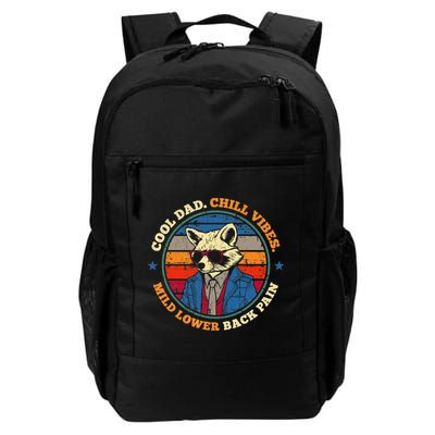 Cool Dad Chill Vibes Mild Back Pain Funny Fathers Day Gift Backpack