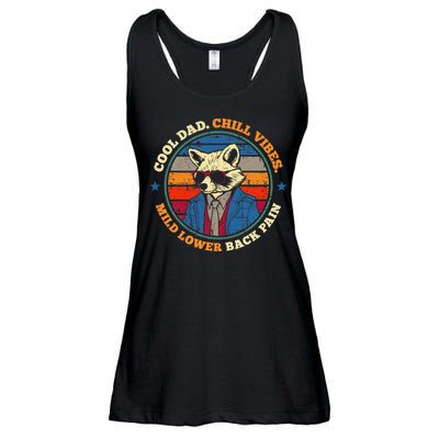 Cool Dad Chill Vibes Mild Back Pain Funny Fathers Day Gift Ladies Essential Flowy Tank