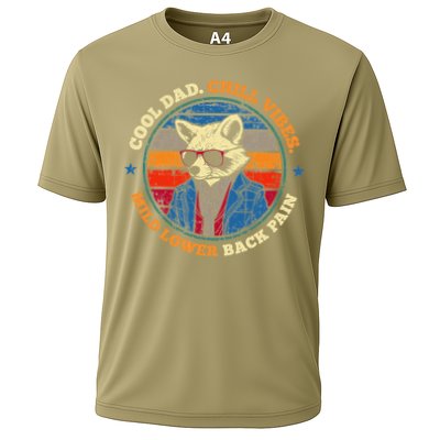 Cool Dad Chill Vibes Mild Back Pain Funny Fathers Day Gift Cooling Performance Crew T-Shirt