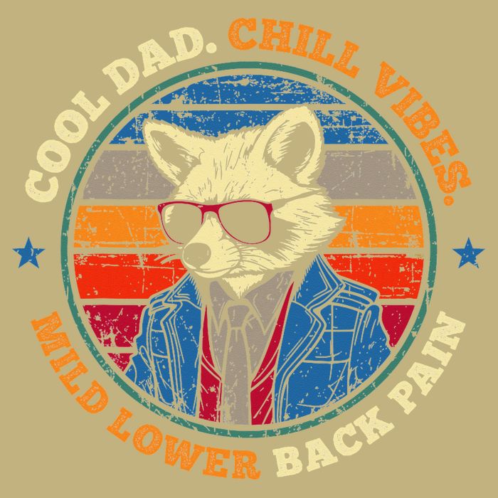 Cool Dad Chill Vibes Mild Back Pain Funny Fathers Day Gift Cooling Performance Crew T-Shirt