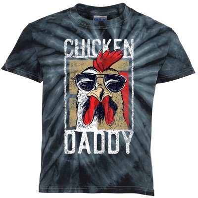 Chicken Daddy Chicken Farmer Father Of The Chicken Coop Kids Tie-Dye T-Shirt