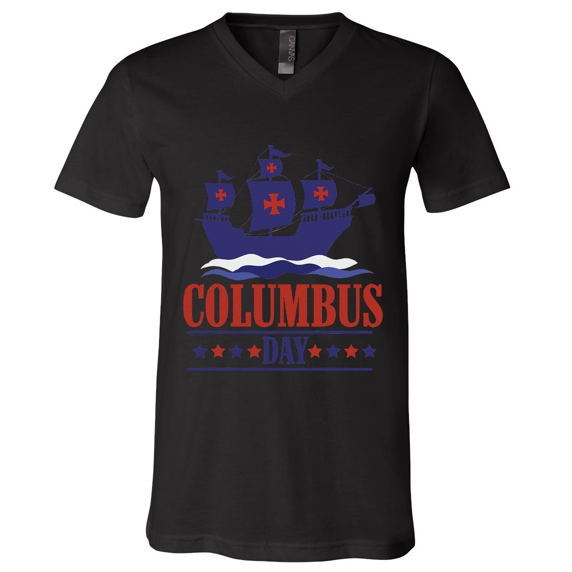 Columbus Day Christopher Columbus Italian American V-Neck T-Shirt