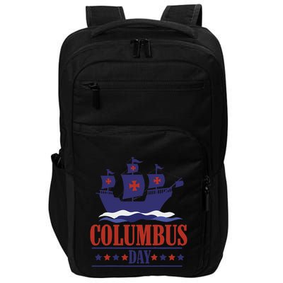 Columbus Day Christopher Columbus Italian American Impact Tech Backpack