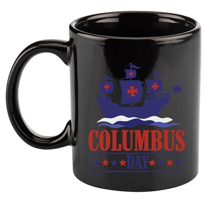 Columbus Day Christopher Columbus Italian American 11oz C Handle Ceramic Mug