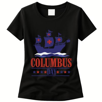 Columbus Day Christopher Columbus Italian American Womens T-Shirt