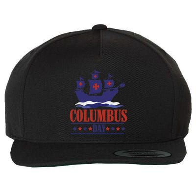 Columbus Day Christopher Columbus Italian American Wool Snapback Cap