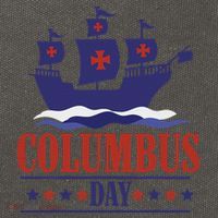 Columbus Day Christopher Columbus Italian American Cotton Canvas Backpack
