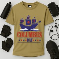 Columbus Day Christopher Columbus Italian American Cooling Performance Crew T-Shirt