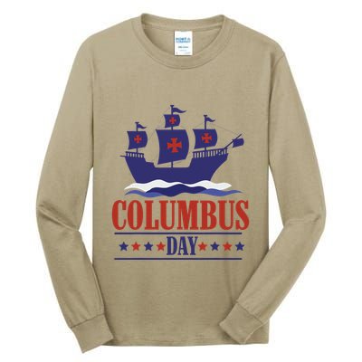 Columbus Day Christopher Columbus Italian American Tall Long Sleeve T-Shirt