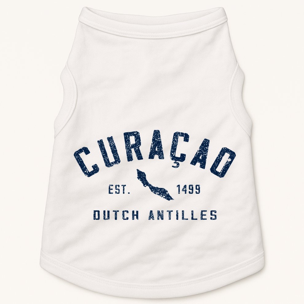 Curacao Dutch Caribbean Souvenir Cruise Vacation Doggie Tank