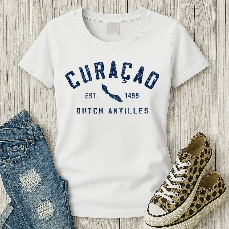 Curacao Dutch Caribbean Souvenir Cruise Vacation Womens T-Shirt