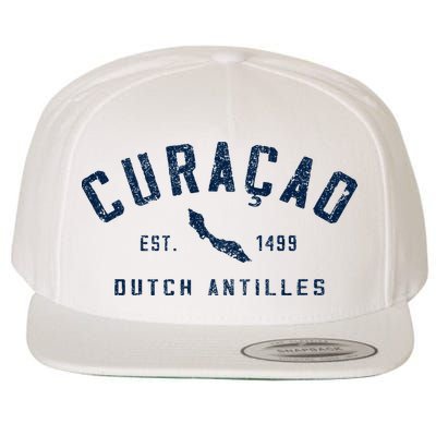 Curacao Dutch Caribbean Souvenir Cruise Vacation Wool Snapback Cap