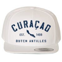 Curacao Dutch Caribbean Souvenir Cruise Vacation Wool Snapback Cap