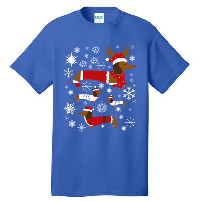 Cute Dachshund Christmas For Dog Lovers Meaningful Gift Tall T-Shirt