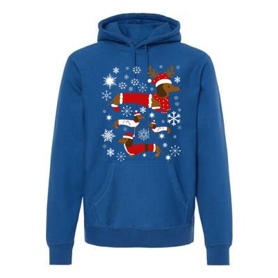 Cute Dachshund Christmas For Dog Lovers Meaningful Gift Premium Hoodie