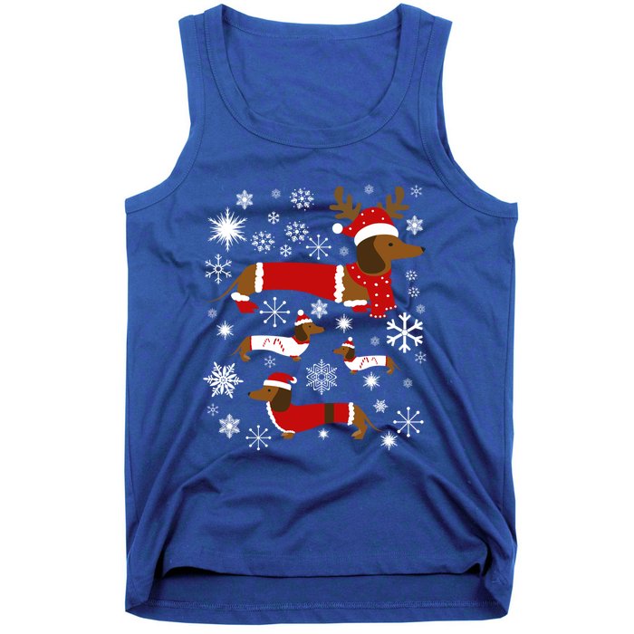 Cute Dachshund Christmas For Dog Lovers Meaningful Gift Tank Top