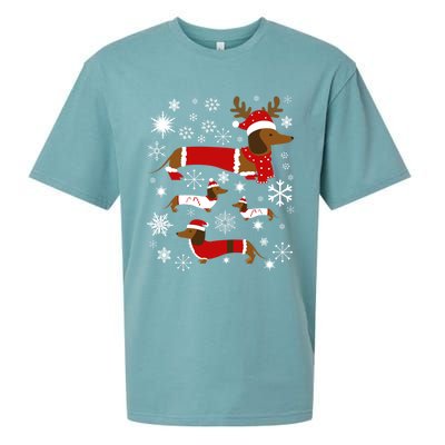 Cute Dachshund Christmas For Dog Lovers Meaningful Gift Sueded Cloud Jersey T-Shirt