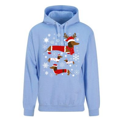 Cute Dachshund Christmas For Dog Lovers Meaningful Gift Unisex Surf Hoodie