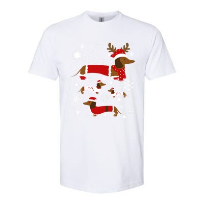 Cute Dachshund Christmas For Dog Lovers Meaningful Gift Softstyle CVC T-Shirt