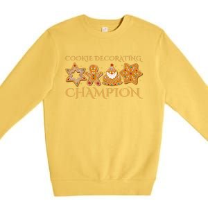 Cookie Decorating Champion Baking Christmas Family Matching Premium Crewneck Sweatshirt