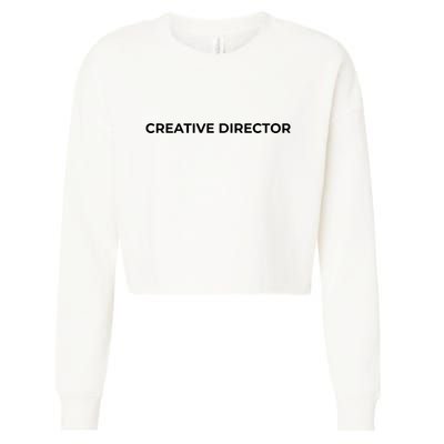 Creative Director Cropped Pullover Crew
