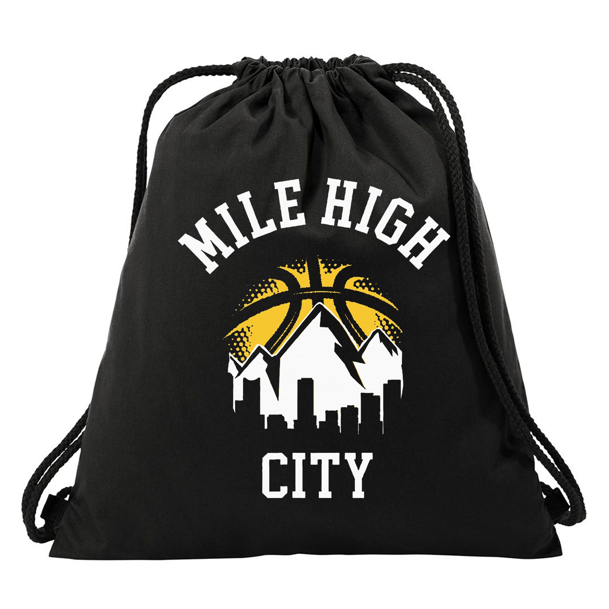 Classic Denver Colorado Mile High Denver City Drawstring Bag
