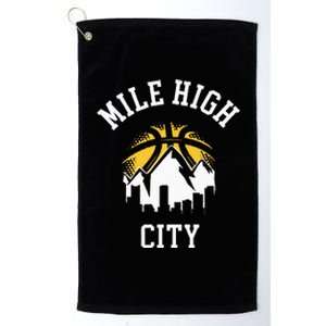 Classic Denver Colorado Mile High Denver City Platinum Collection Golf Towel