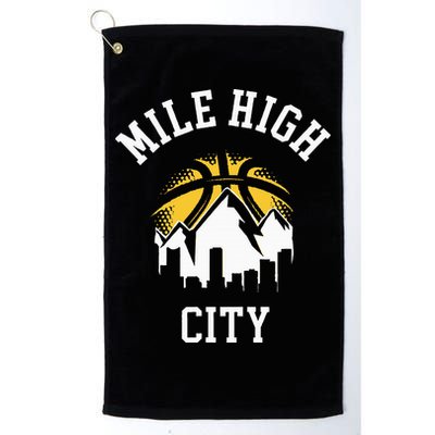 Classic Denver Colorado Mile High Denver City Golf Towel