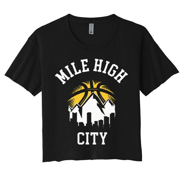 Classic Denver Colorado Mile High Denver City Crop Top