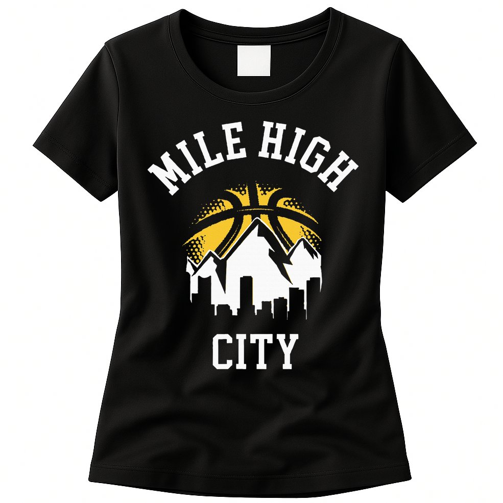 Classic Denver Colorado Mile High Denver City Womens T-Shirt