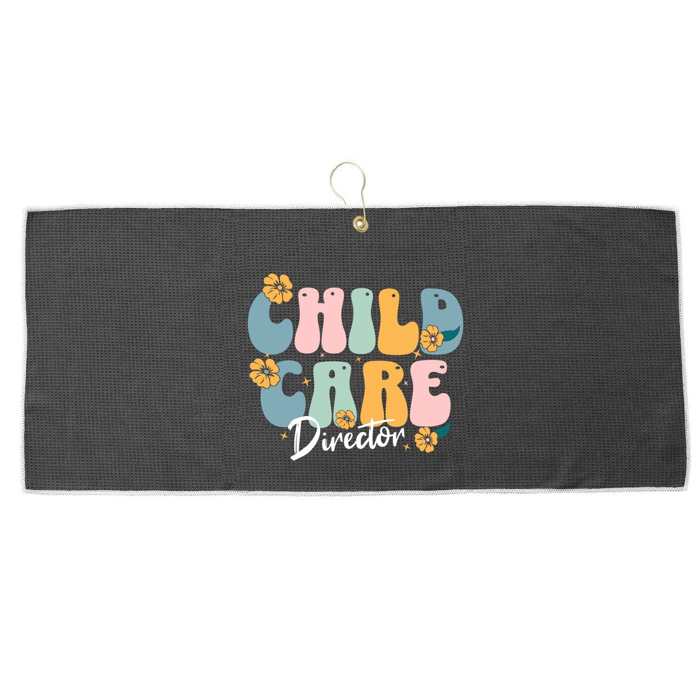 Childcare Director Large Microfiber Waffle Golf Towel